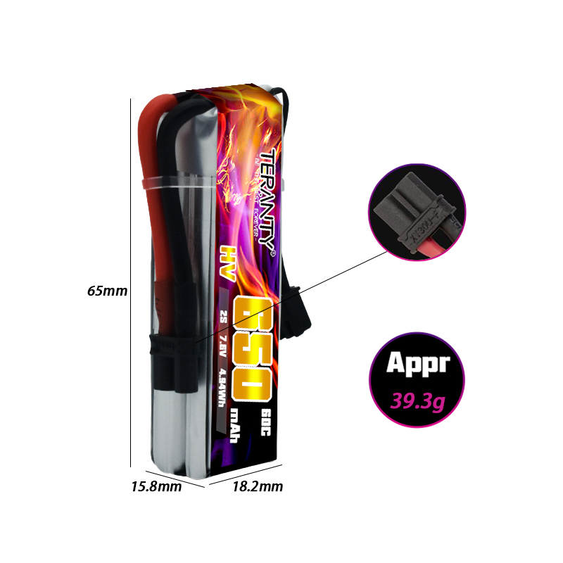 2/4/6/10PCS TERANTY 650mAh 2S  - Drone Kit Fpv ulasan dan harga